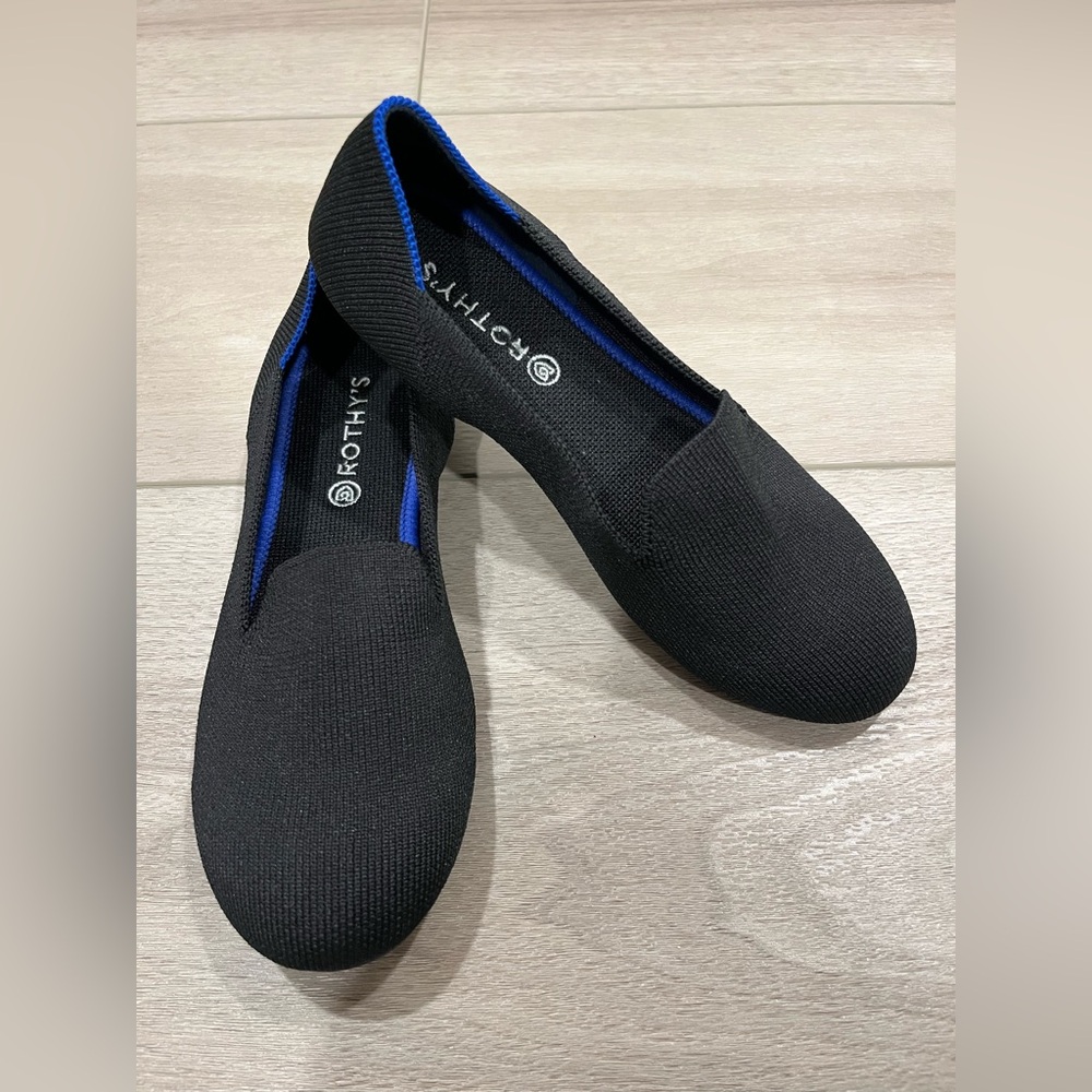 Rothy's Black Dress Shoes with Streamlined Design